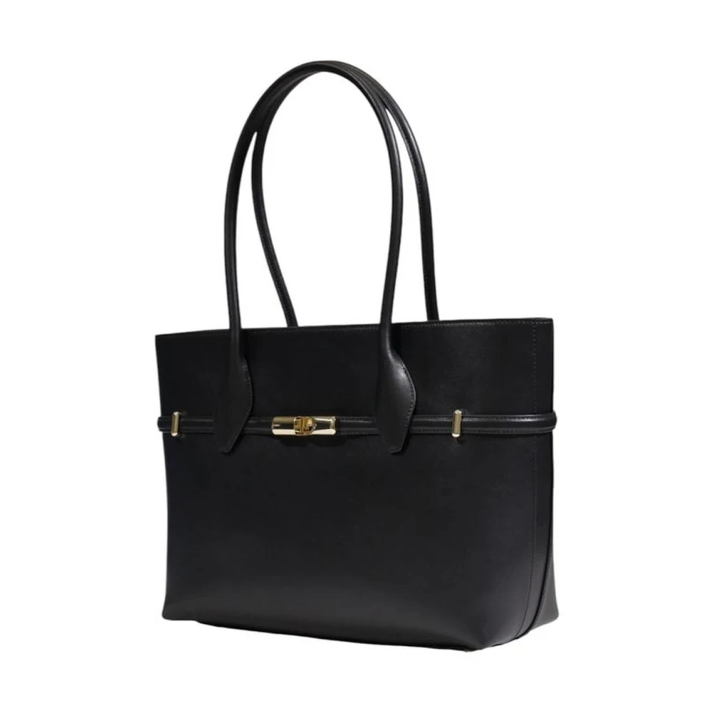 Furla Zwarte leren handtas Damescollectie Black Dames