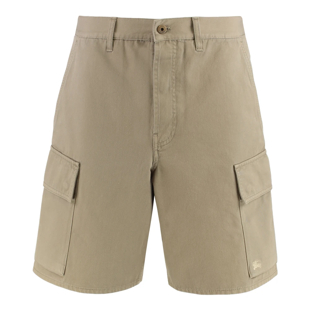 Burberry Men's Beige Cotton Bermuda Shorts - Casual Shorts - L - Shorts
