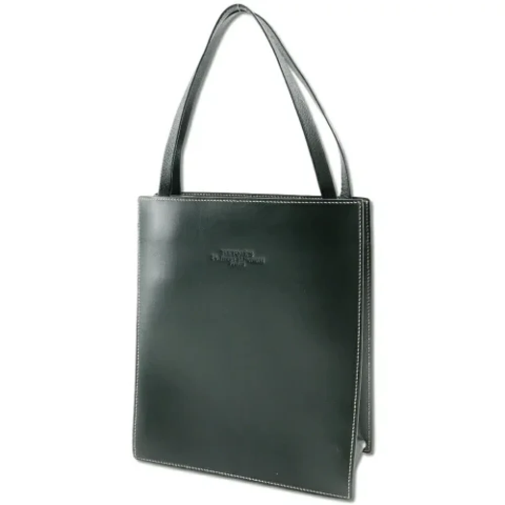Hermès Vintage Pre-owned Leather handbags Green Dames