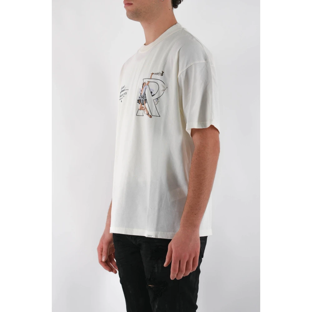 Represent Katoenen oversized T-shirt met print White Heren