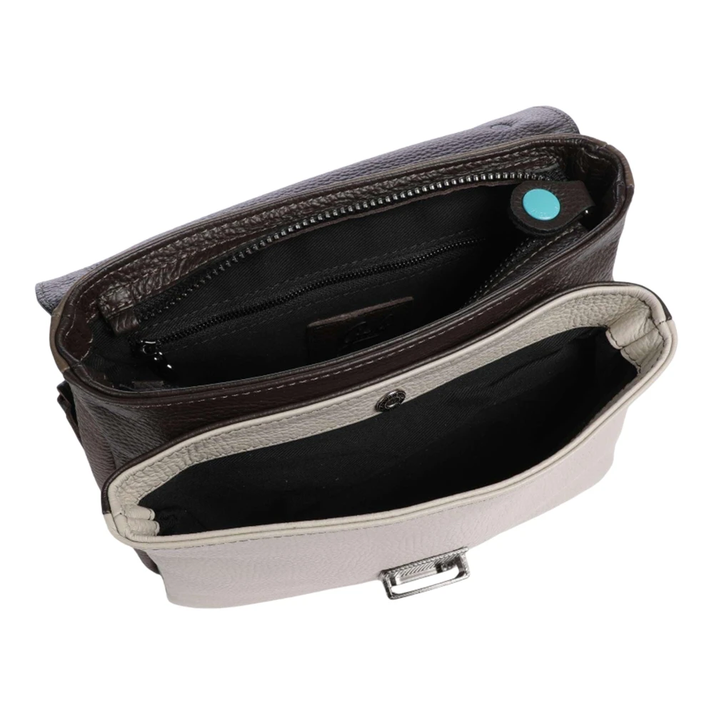 Gabs Multicolor leren handtas met afneembare band Brown Dames