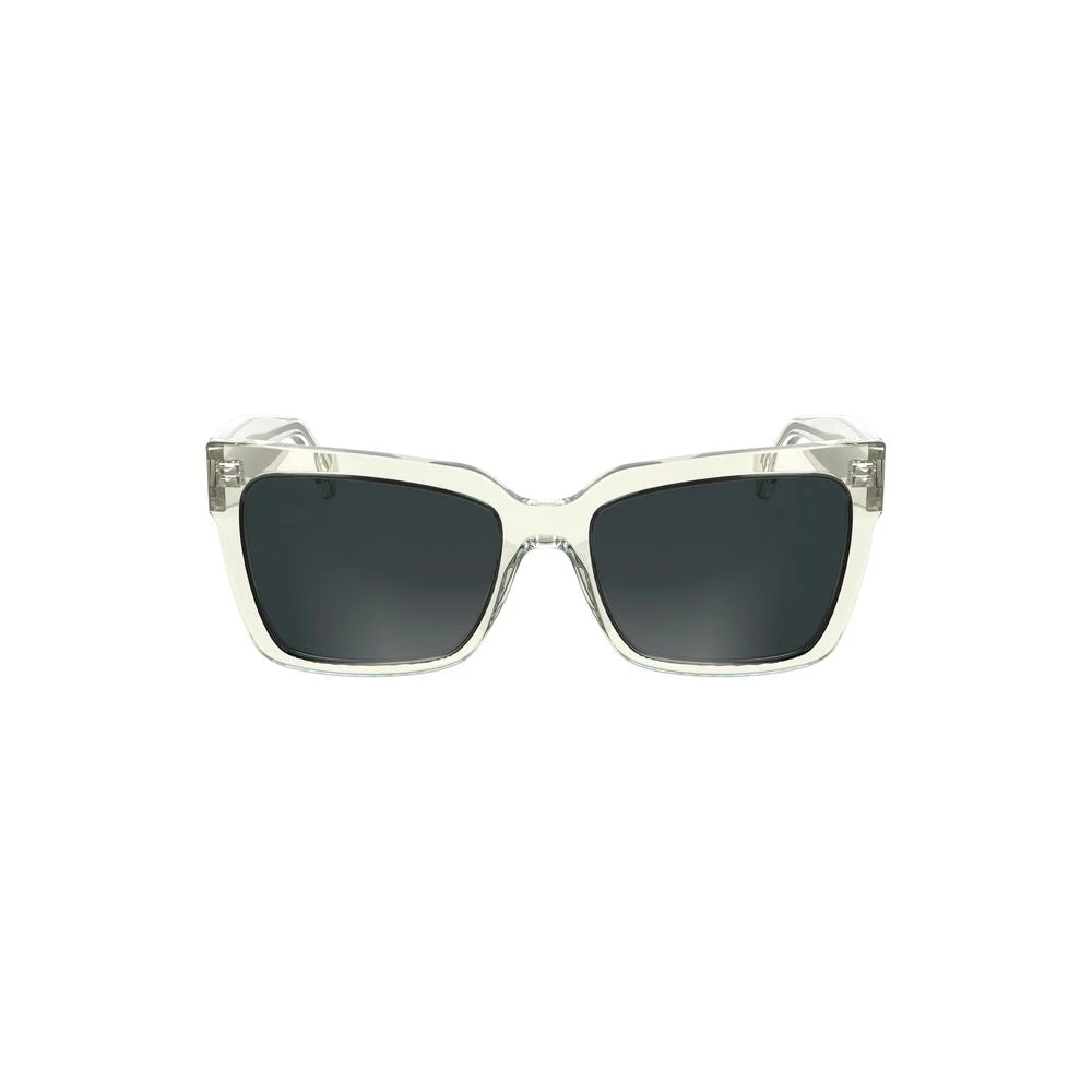Calvin Klein Men's Gray Transparent Plastic Sunglasses