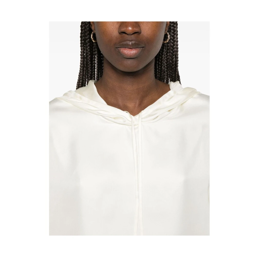 Loulou Studio Beige Hoodie Lange Mouwen White Dames