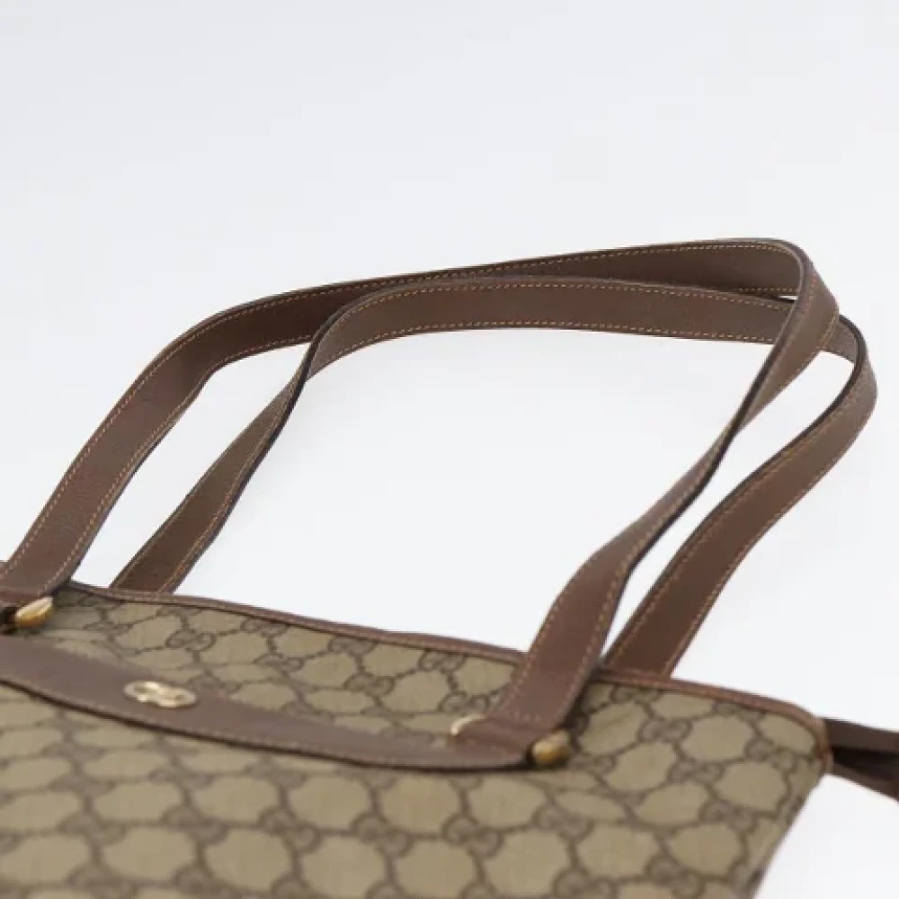 Gucci Vintage Pre-owned Leather totes Beige Dames