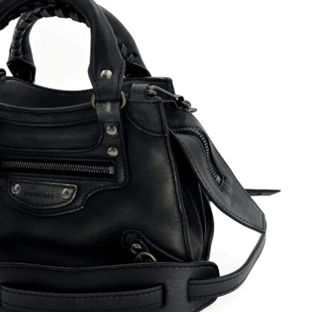 Balenciaga Vintage Pre-owned Leather handbags Black Dames