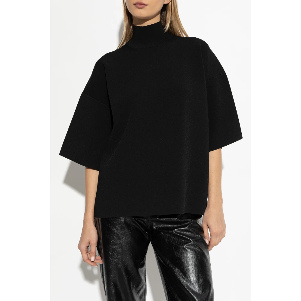 Theory Turtleneck Top Black Dames