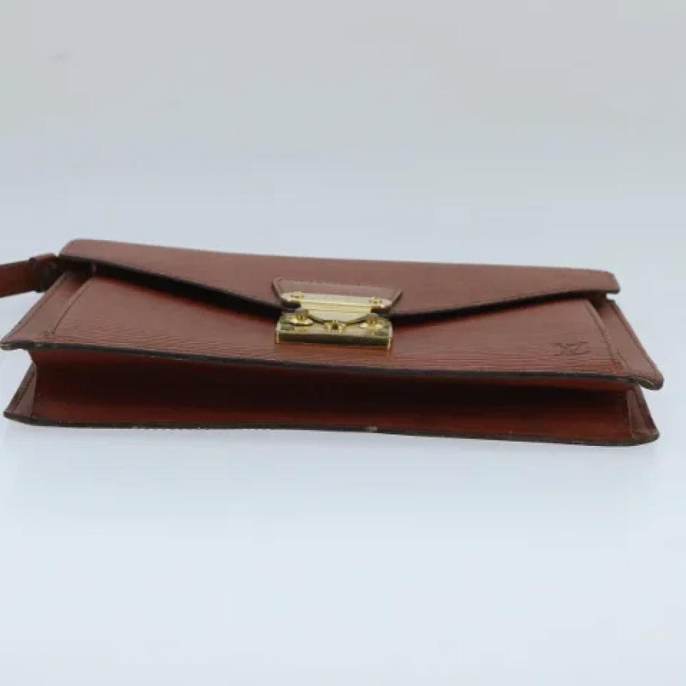 Louis Vuitton Vintage Pre-owned Leather handbags Brown Dames