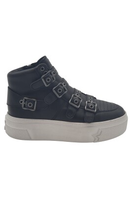 sneaker-bottine-en-cuir-noir-avec-bandes-metalliques-et-boucles