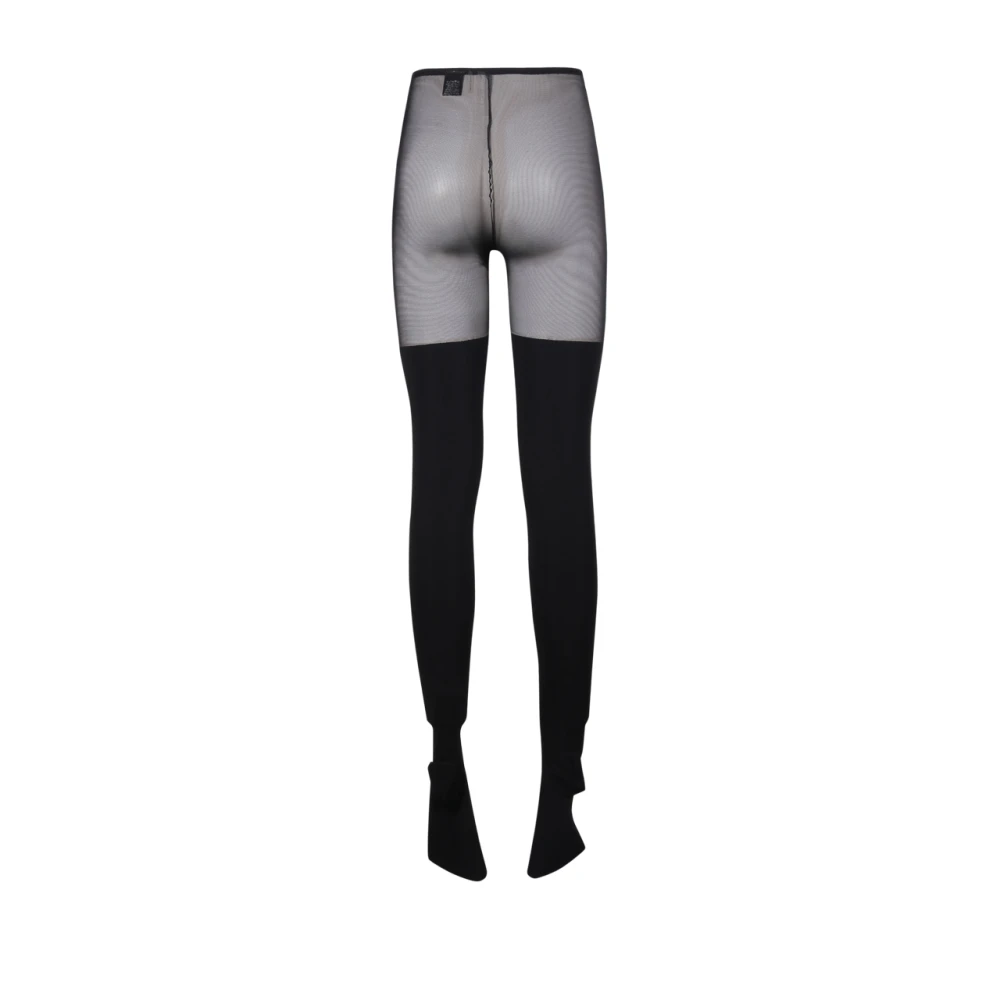Norma Kamali Zwarte Mesh Dijhoge Legging Multicolor Dames
