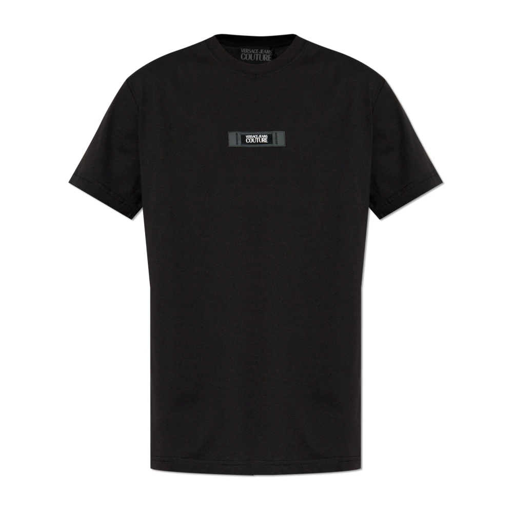Versace Jeans Couture Men's Black T-Shirt With Logo - T-Shirts - S - Tops