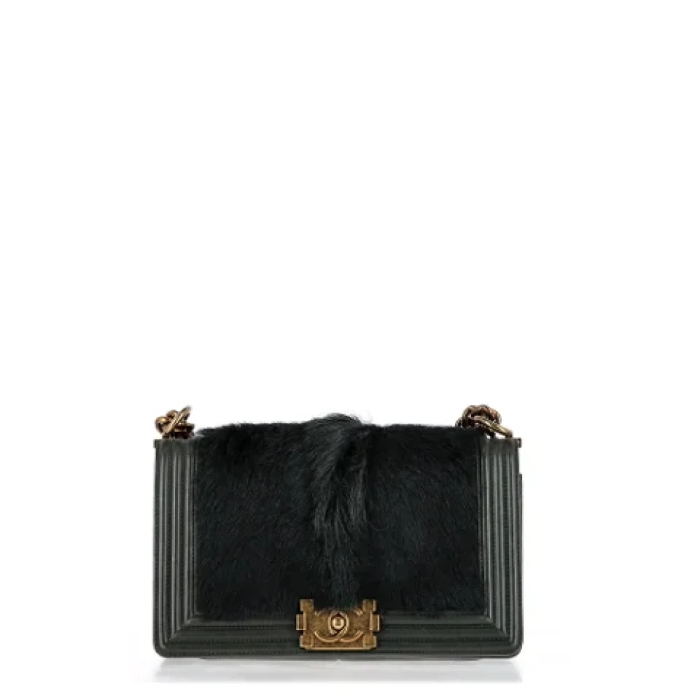 Chanel Vintage Pre-owned Leather crossbody-bags Green Dames