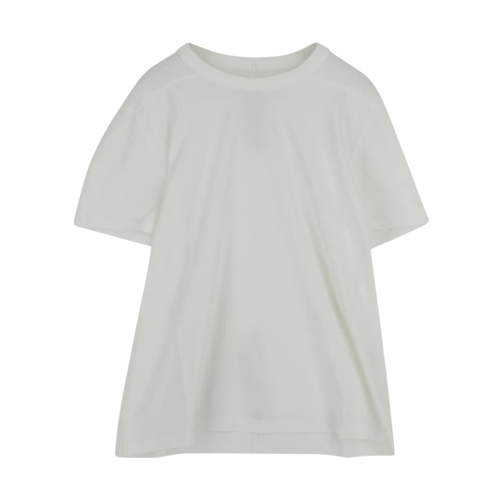Rick Owens Wit Katoenen T-shirt met Ronde Kraag White Heren