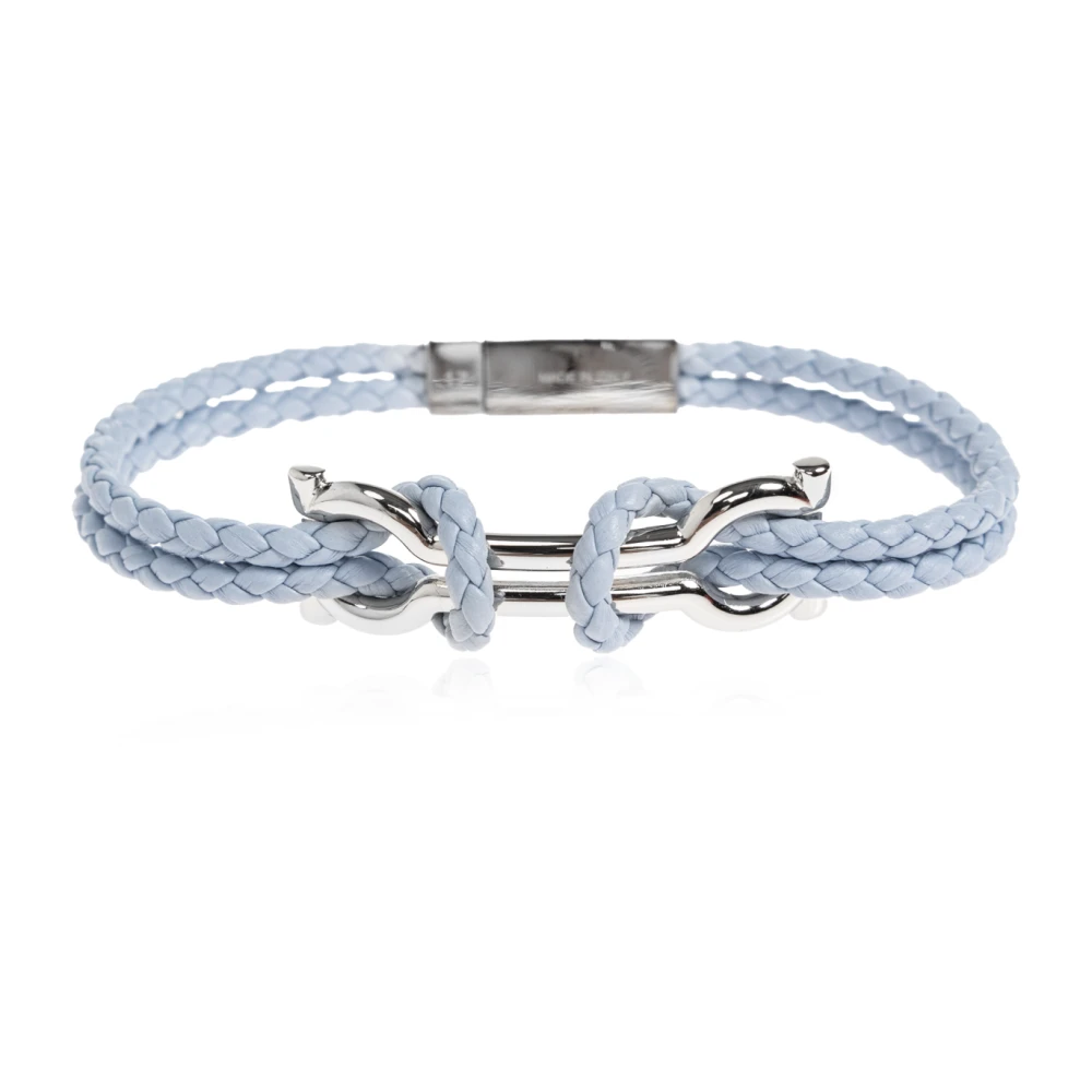 Ferragamo Uomo Blu - Bracciale In Pelle - Accessories - S