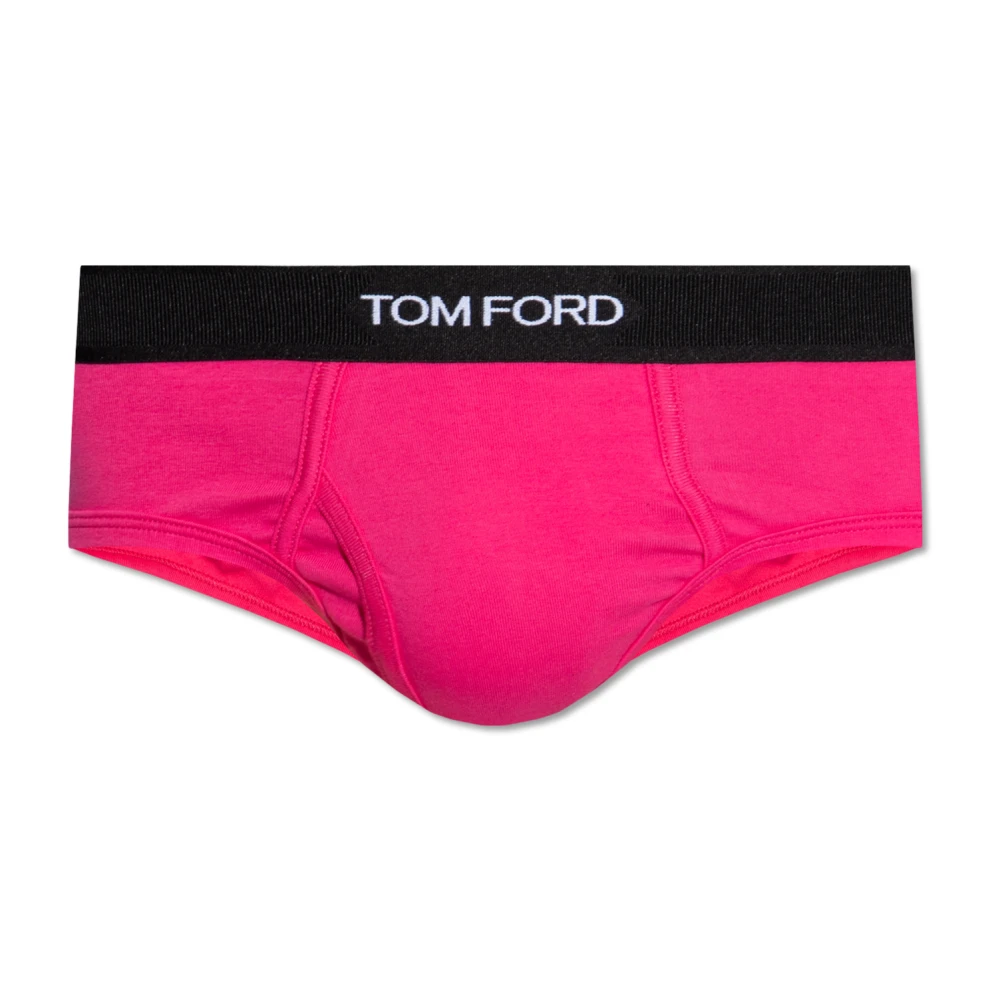 Tom Ford Katoenen slips Pink Heren