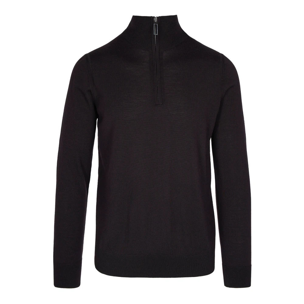Paolo Pecora Men's Brown Turtlenecks, L, Wool Jumper