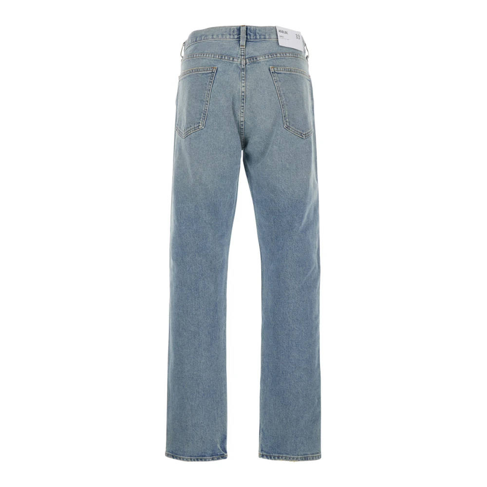 Agolde Lichtblauwe Versleten Katoenen Jeans Blue Heren