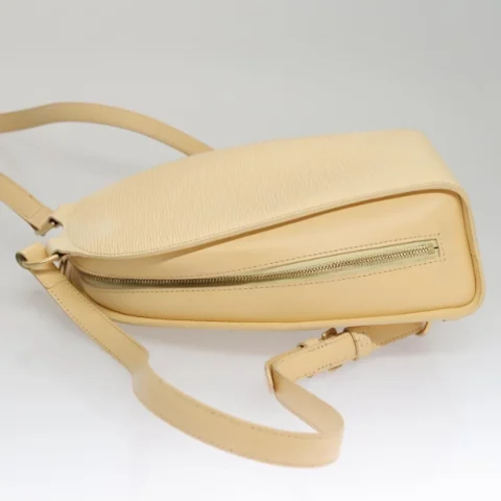 Louis Vuitton Vintage Pre-owned Leather backpacks Beige Dames
