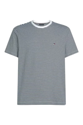 Vit Bomull Crew Neck Tee