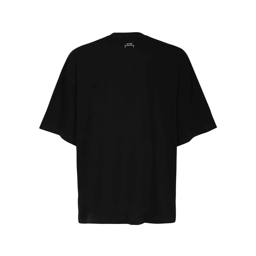 A-Cold-Wall Katoenen T-shirt Geribbelde Halslijn Black Heren
