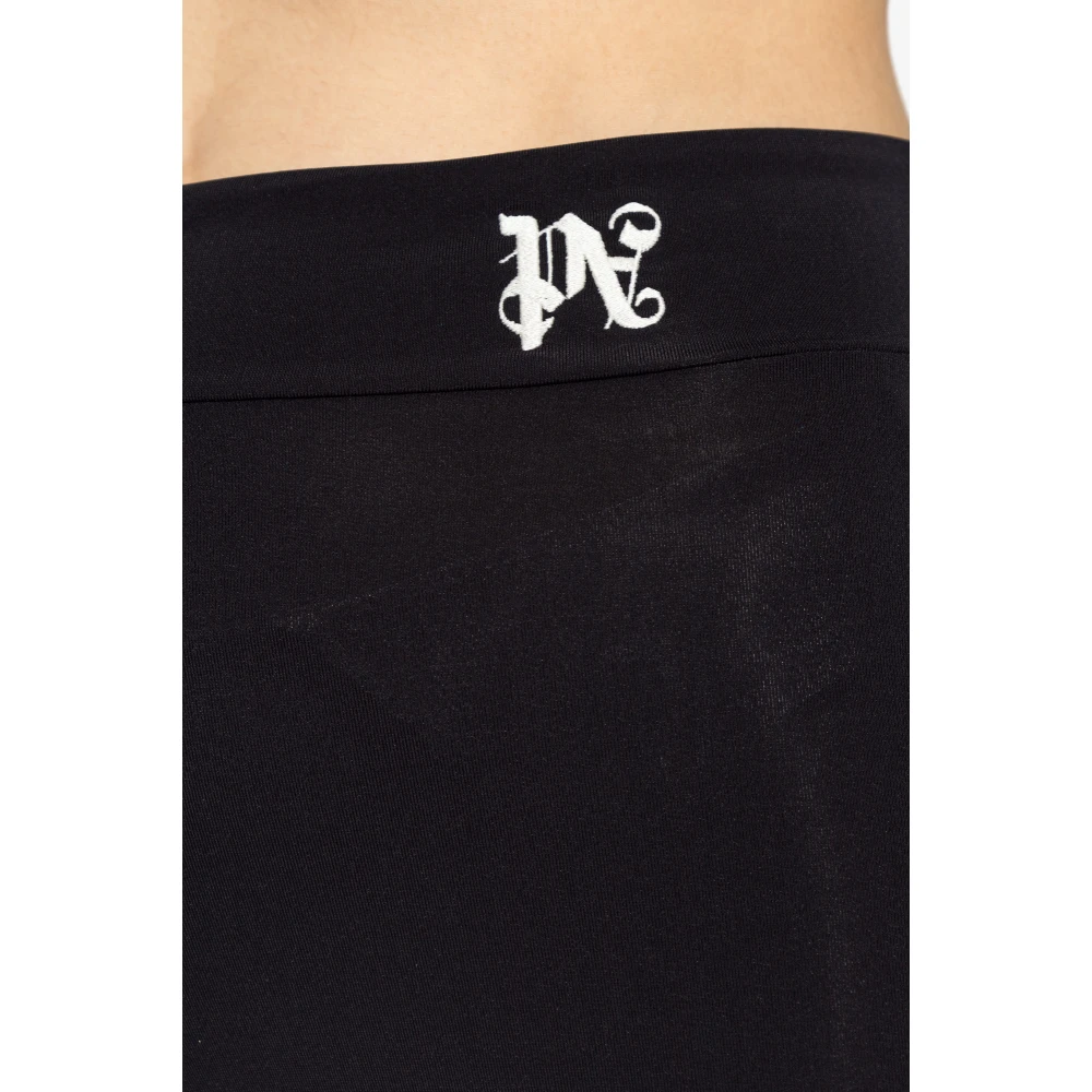 Palm Angels Wijd uitlopende broek Black Dames