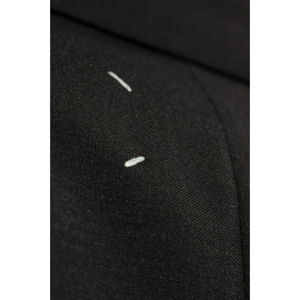 Maison Margiela Wollen blazer met open revers Black Heren