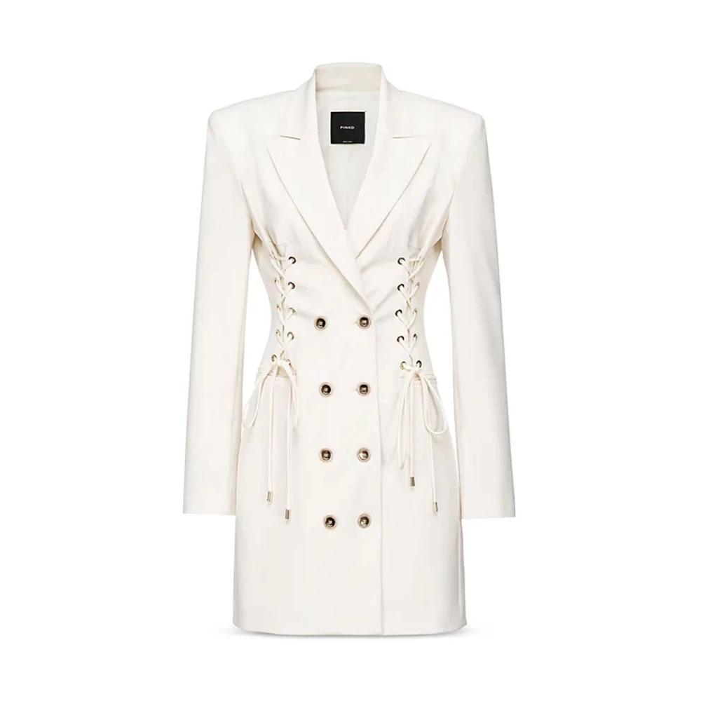 Pinko Elegante double-breasted blazer met knoopdetail White Dames