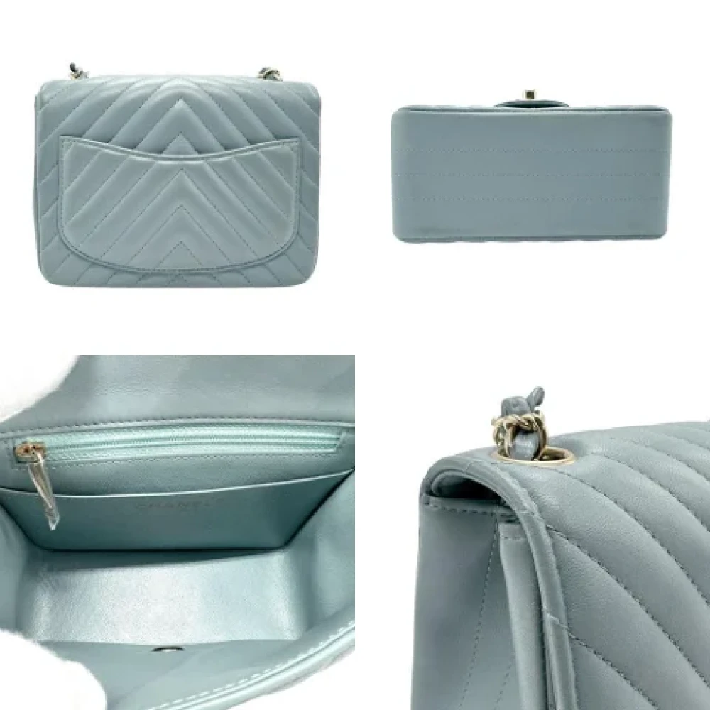Chanel Vintage Pre-owned Fabric chanel-bags Blue Dames