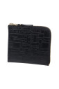 black-embossed-logo-zip-wallet