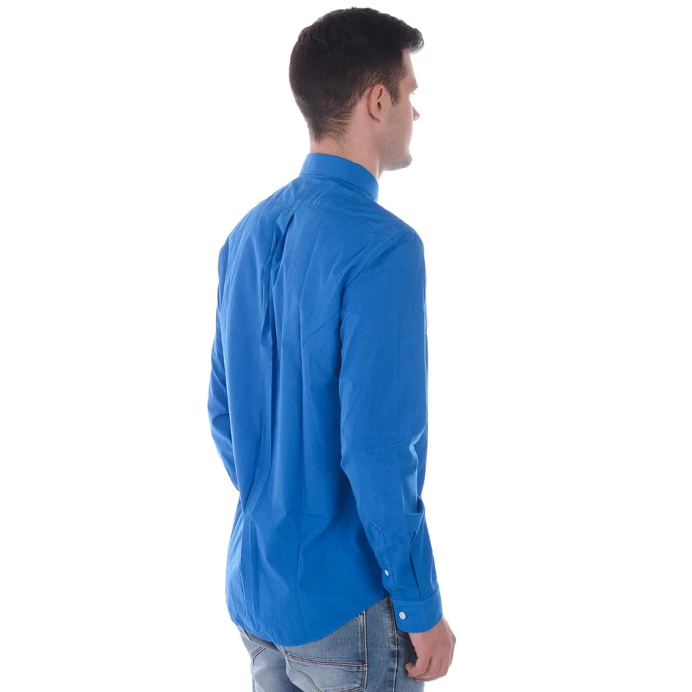 Kenzo Casual Katoenen Overhemd voor Mannen Blue Heren