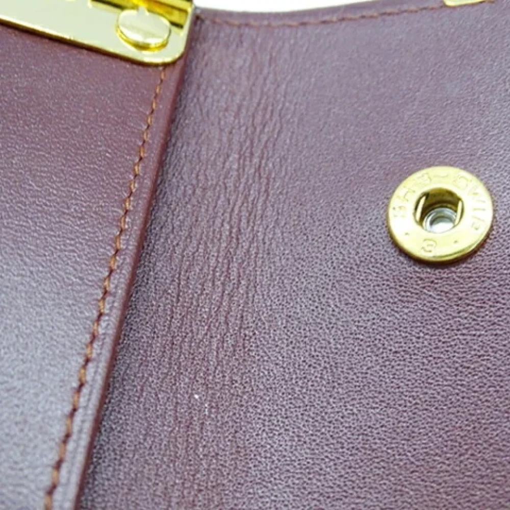 Cartier Vintage Pre-owned Leather home-office Brown Dames