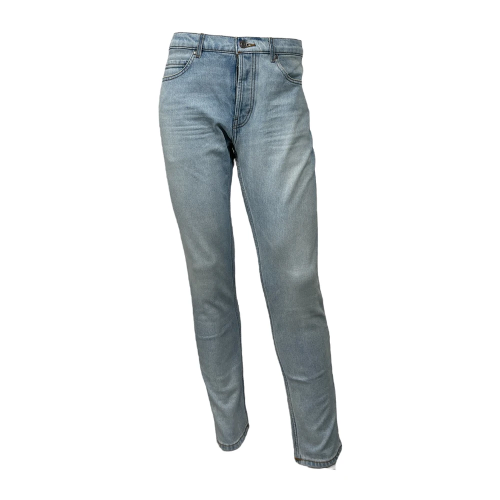 Tapered Light Blue Jeans