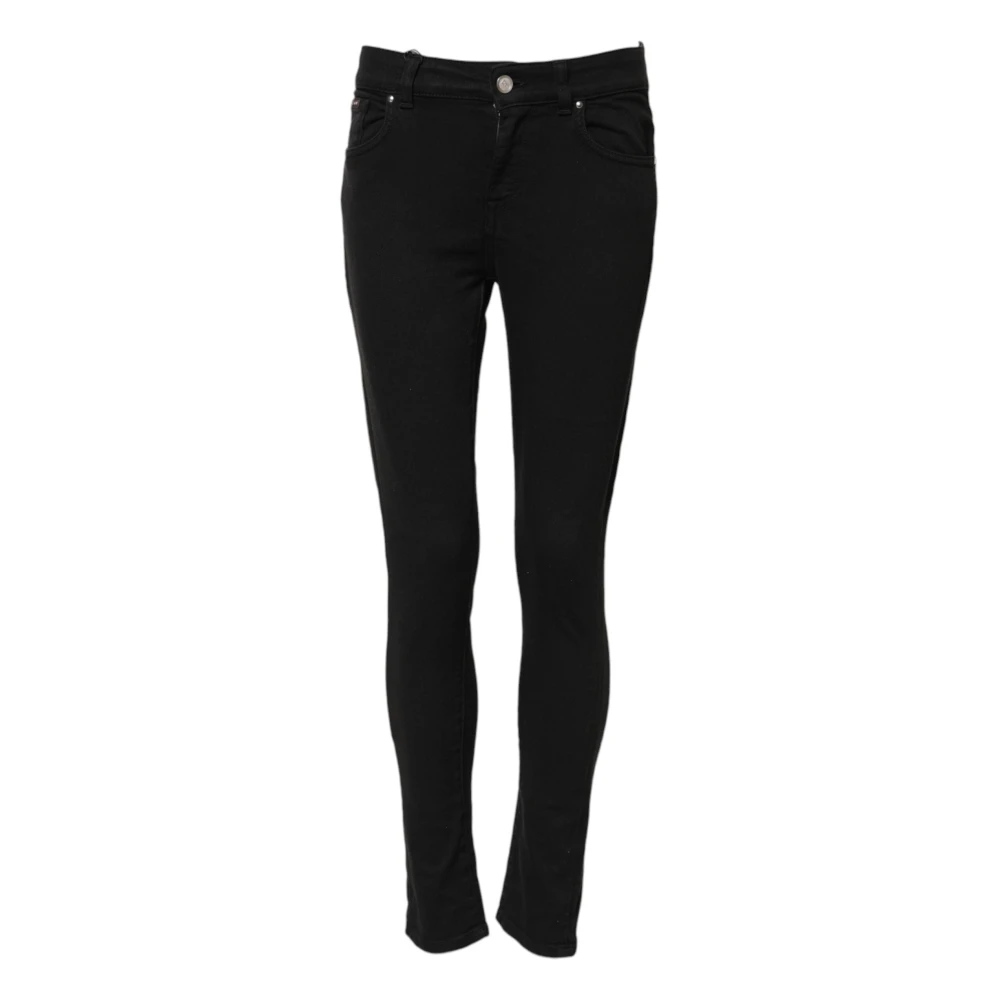 Dolce & Gabbana Women's Black Skinny Fit Jeans, 2XS, Skinny Mid Waist Denim Jeans