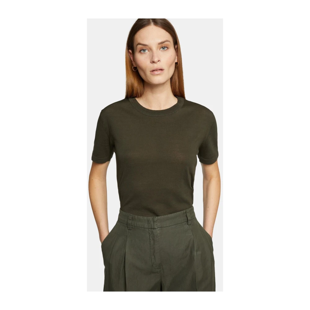 Aspesi Casual Katoenen T-shirt Green Dames