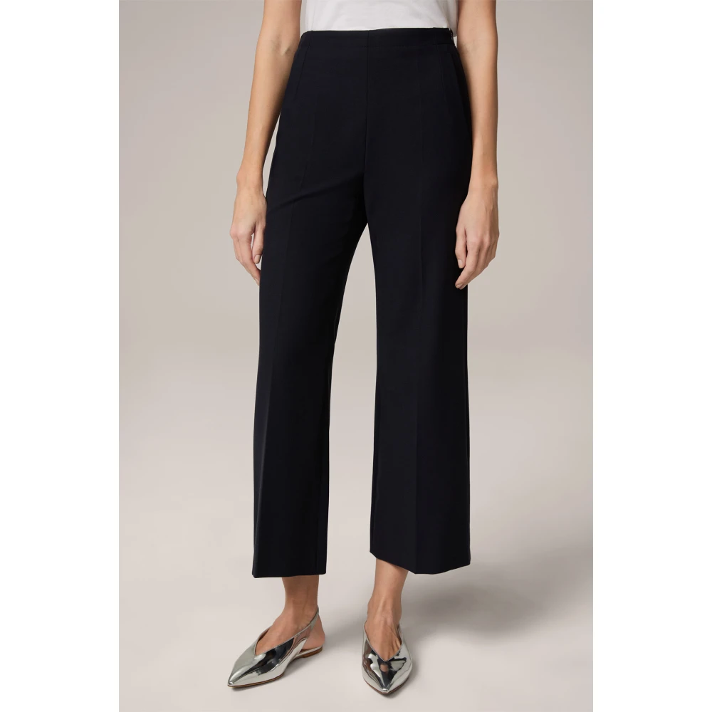 Windsor Navy Crêpe Culotte met Verfijnde Twist Blue Dames