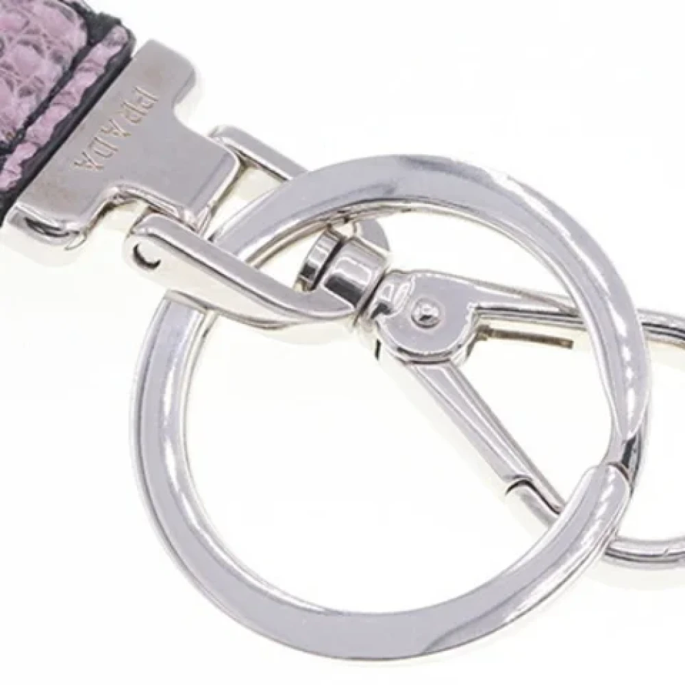 Prada Vintage Pre-owned Leather key-holders Pink Dames