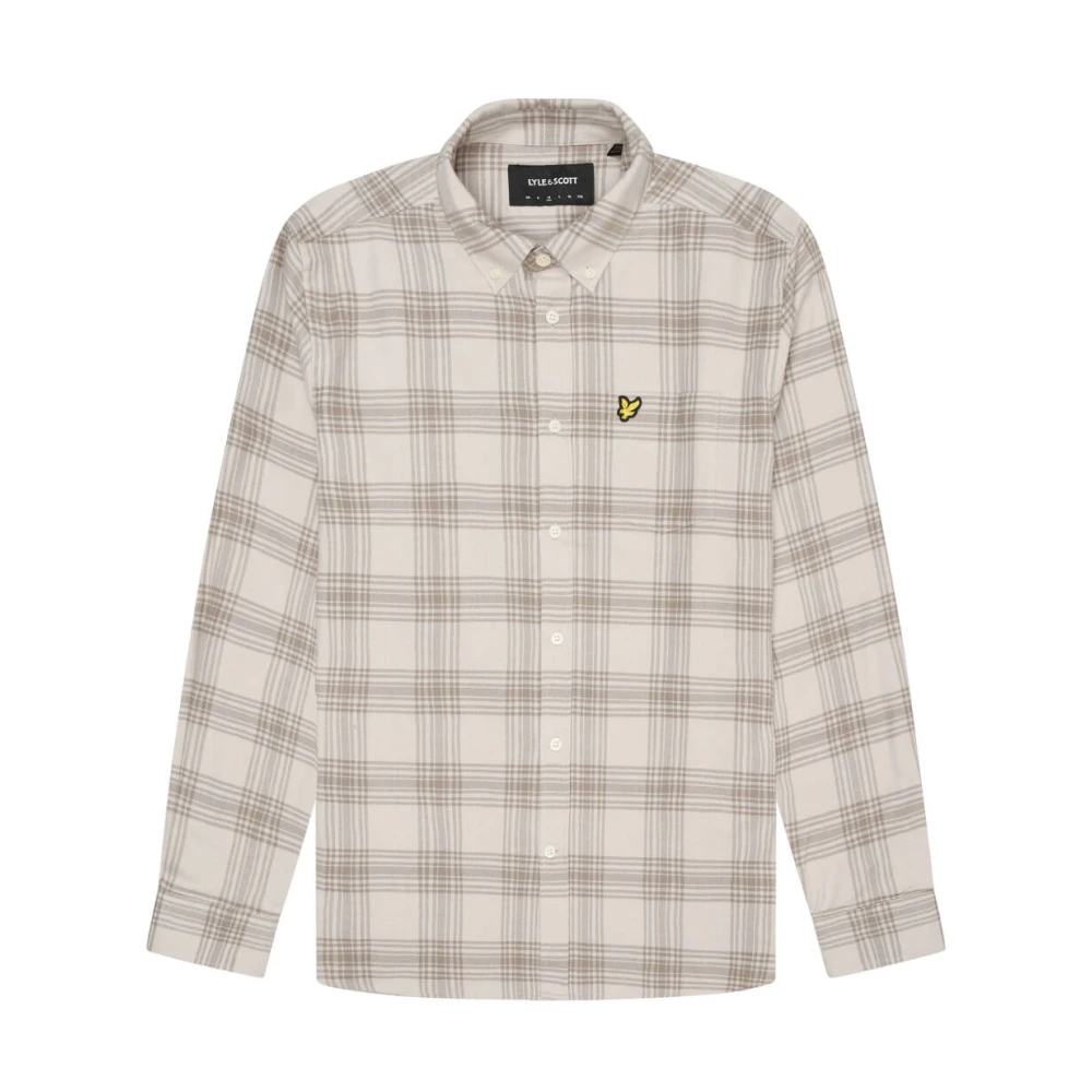 Lyle & Scott Casual Overshirt Lichtgewicht Jas Beige Heren