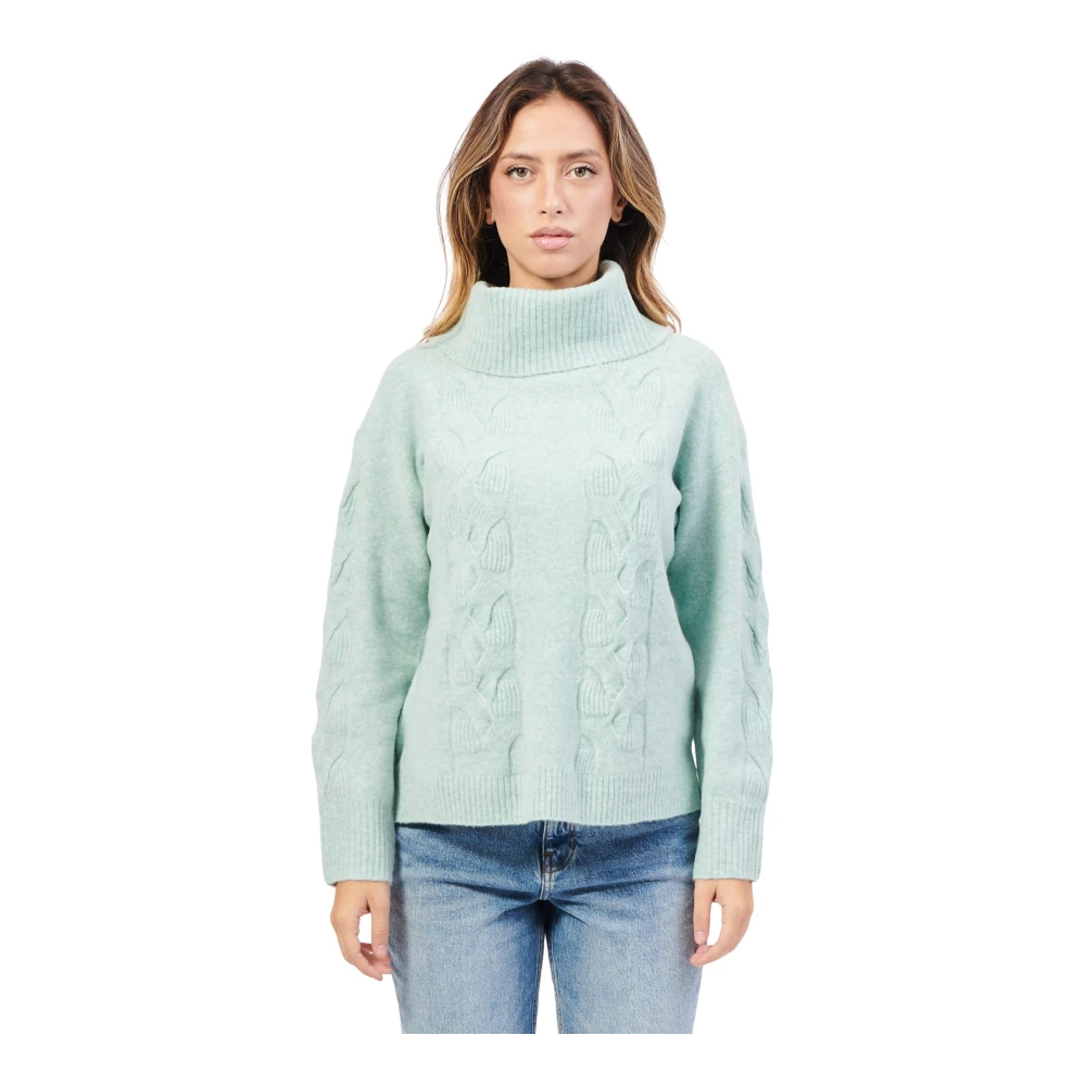 Gerry Weber Groene trui met geborduurde voorkant Green Dames