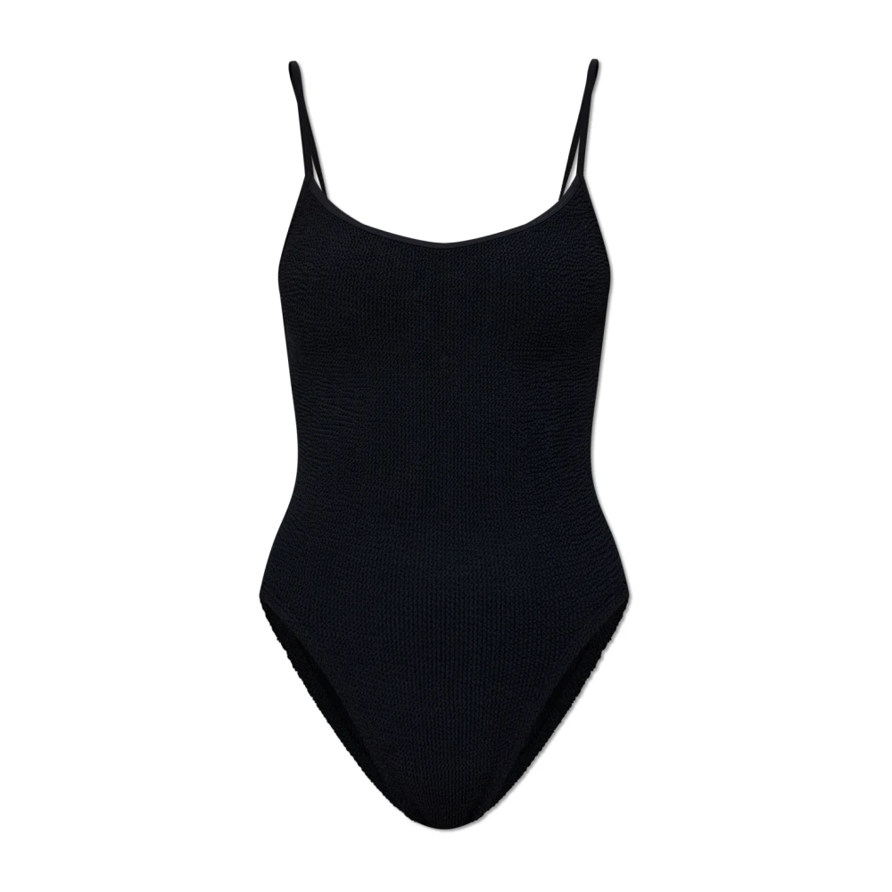 Hunza G Women's Black Swimsuits, One Size, One-Piece Swimsuit Pamela