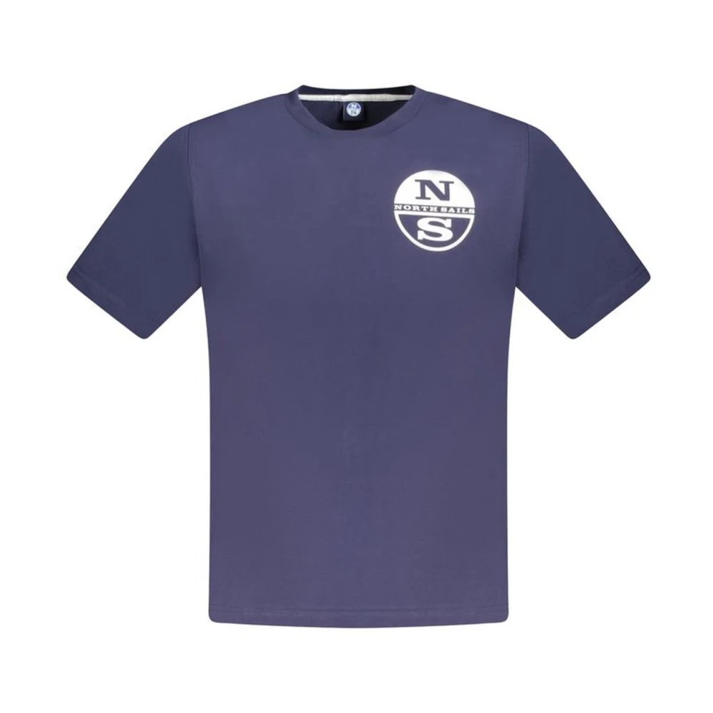 North Sails Blauw Katoenen Crew Neck T-Shirt Blue Heren