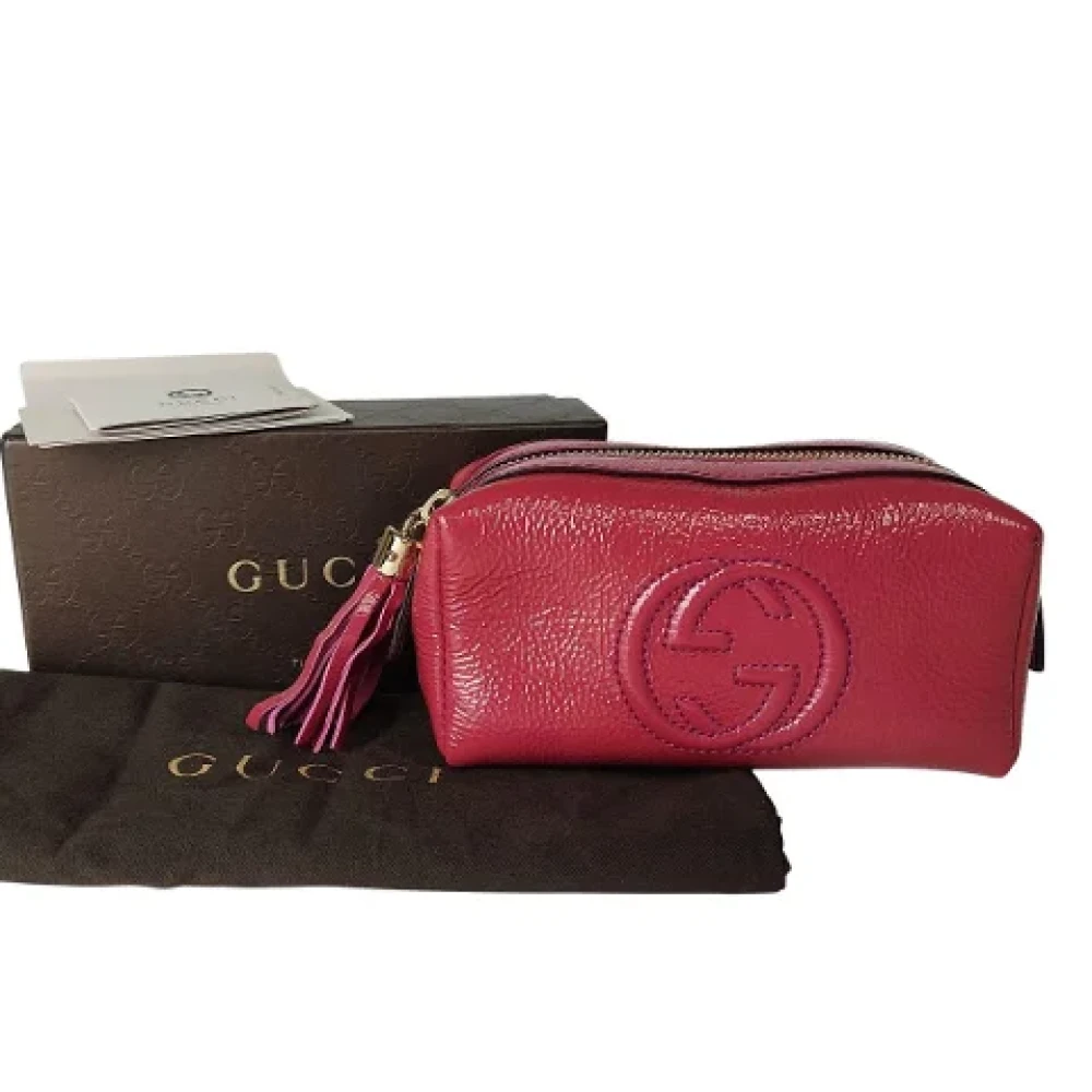 Gucci Vintage Pre-owned Leather clutches Pink Dames