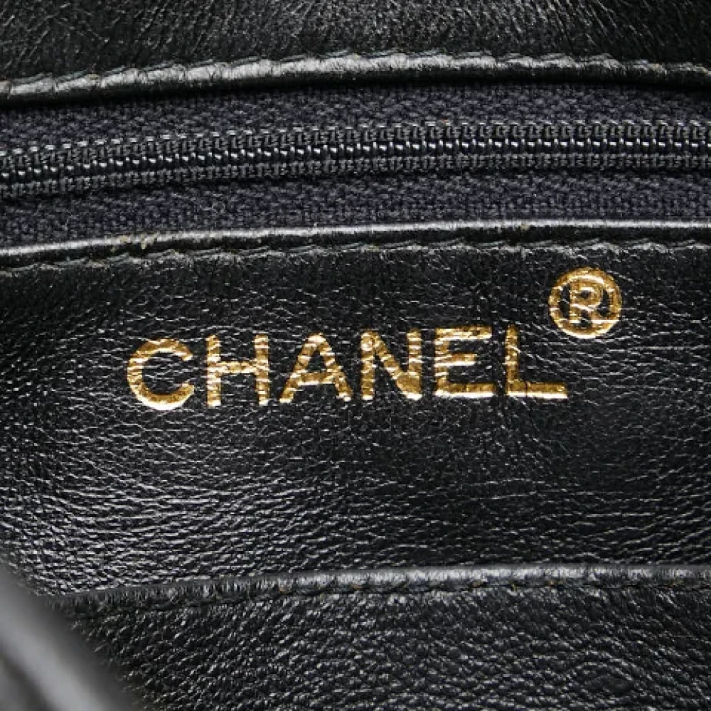Chanel Vintage Pre-owned Leather crossbody-bags Black Dames