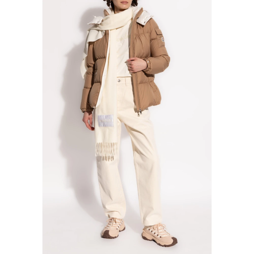 Moncler Broek met toelopende pijpen Beige Dames