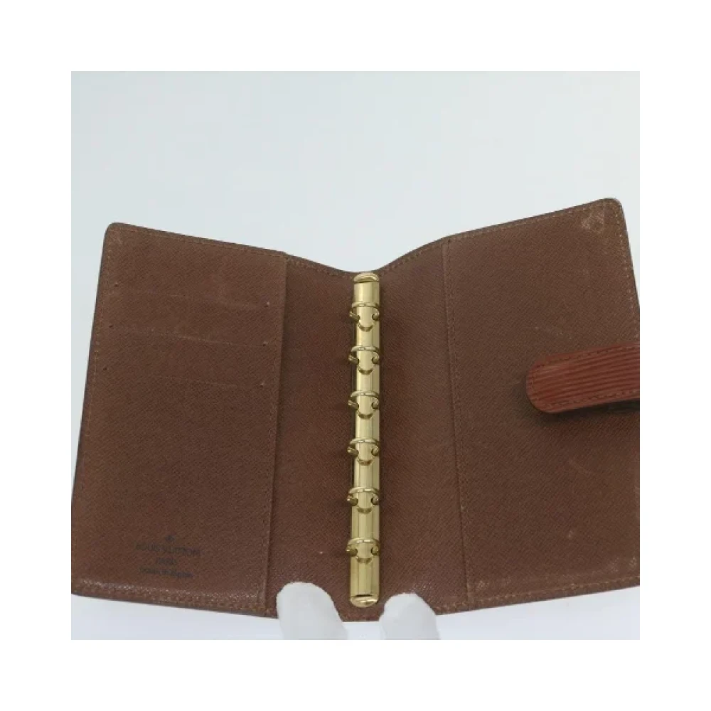 Louis Vuitton Vintage Pre-owned Leather home-office Brown Dames