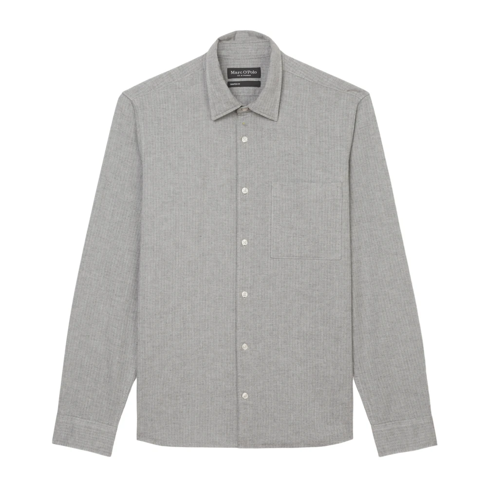 Marc O'Polo Gewoon overhemd Gray Heren