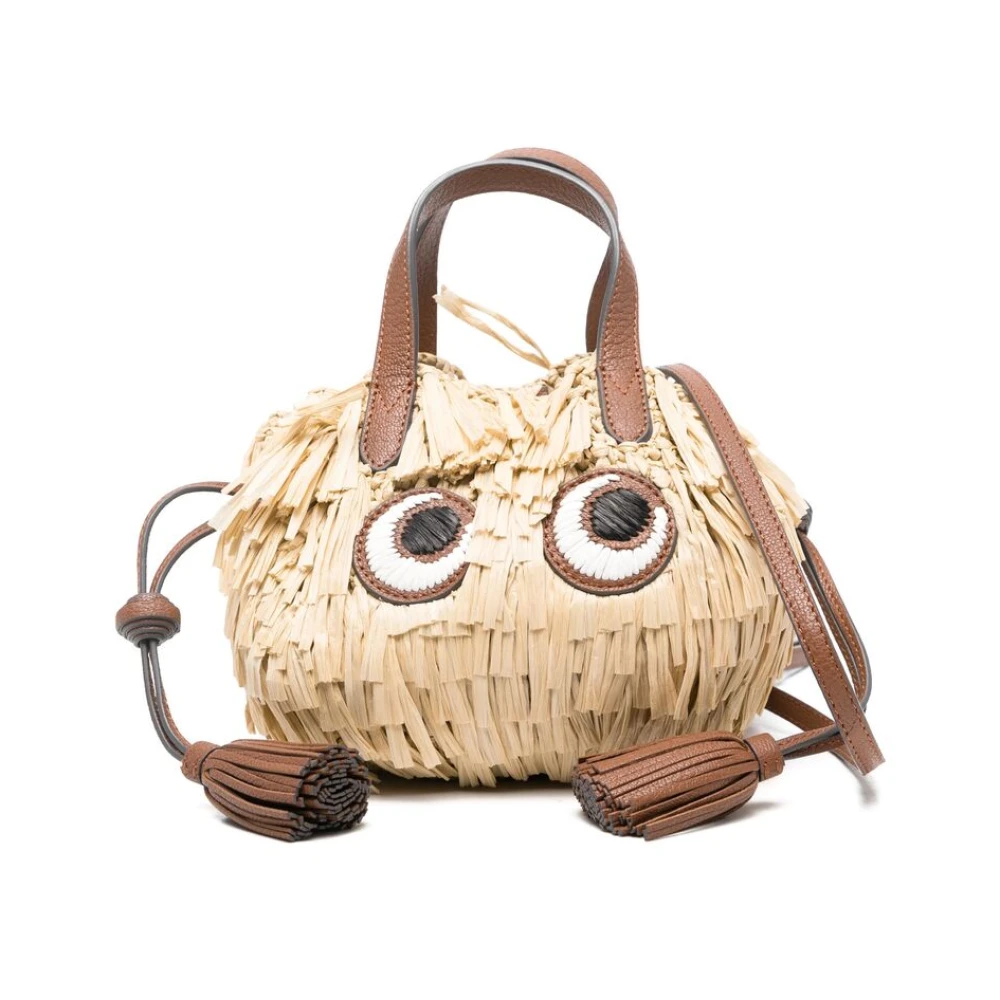 Anya Hindmarch Beige Trekkoord Handtas Brown Dames