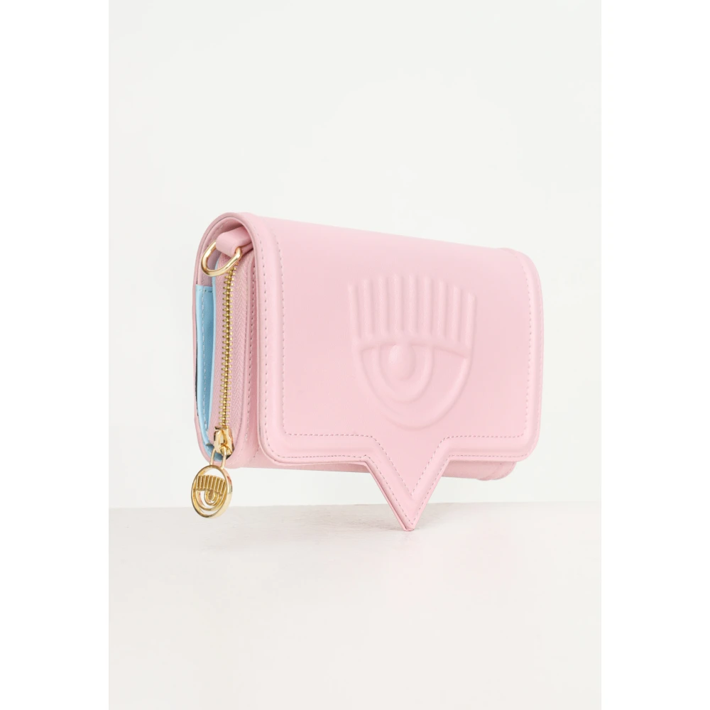 Chiara Ferragni Collection Eyelike Pochette met Afneembare Ketting Pink Dames