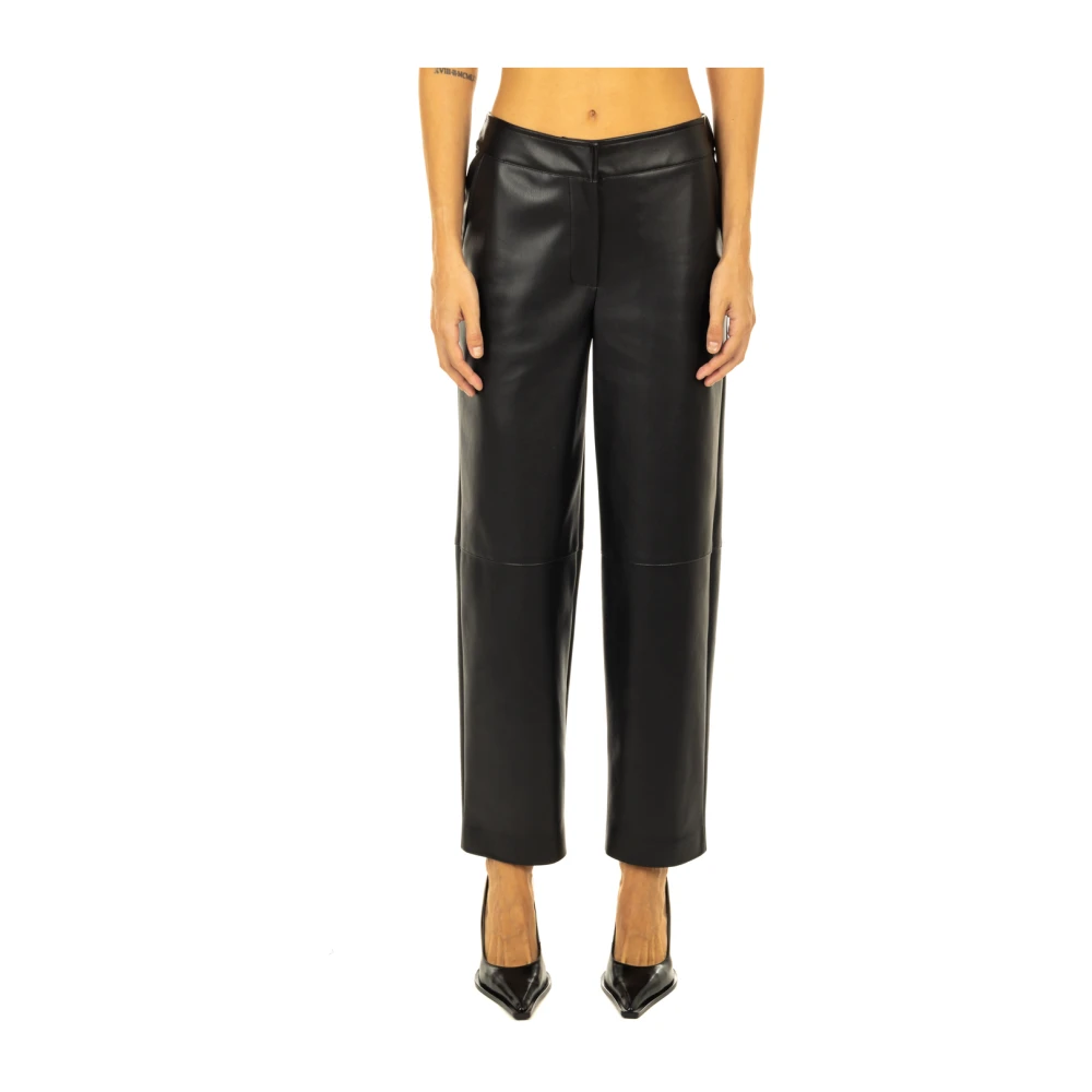 Alpha Studio Zwarte Rechte Broek Black Dames