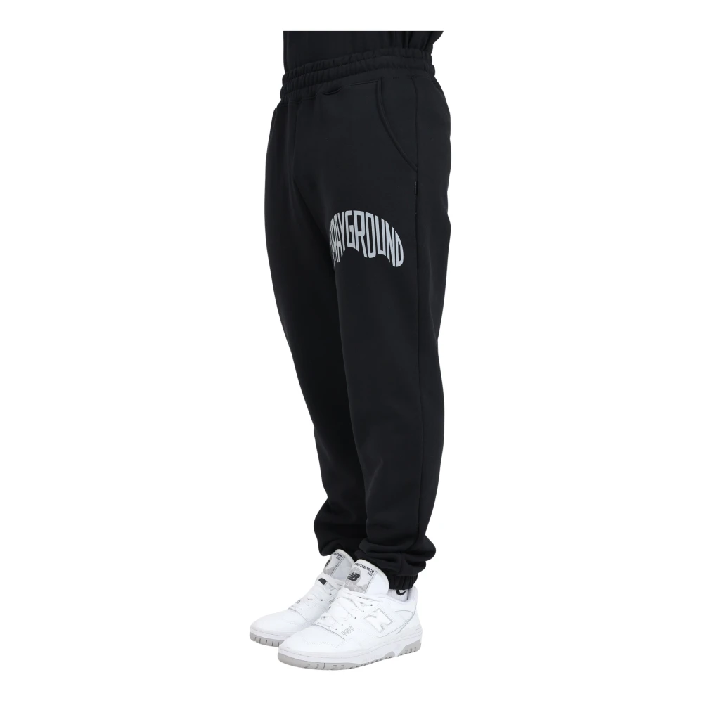 Sprayground Sportieve Shark Shape Zwarte Broek Black