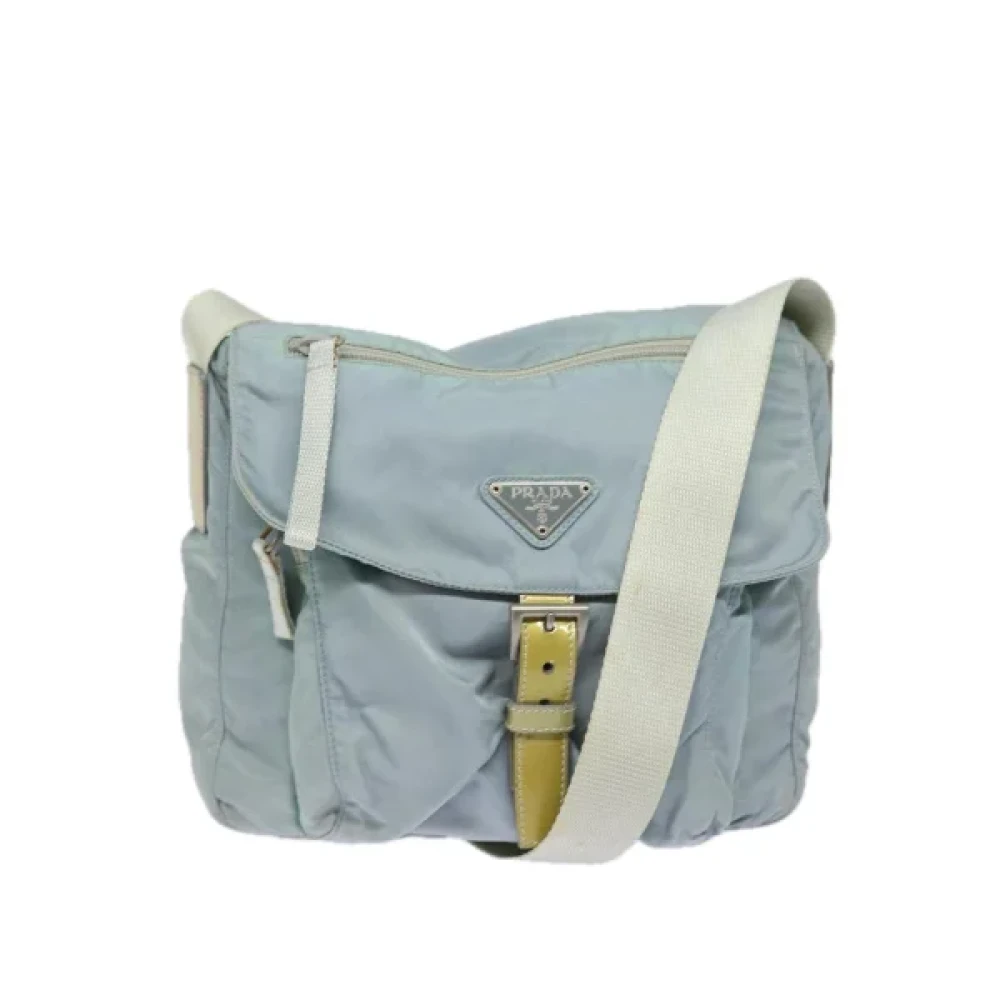 Prada Vintage Pre-owned Nylon prada-bags Gray Dames