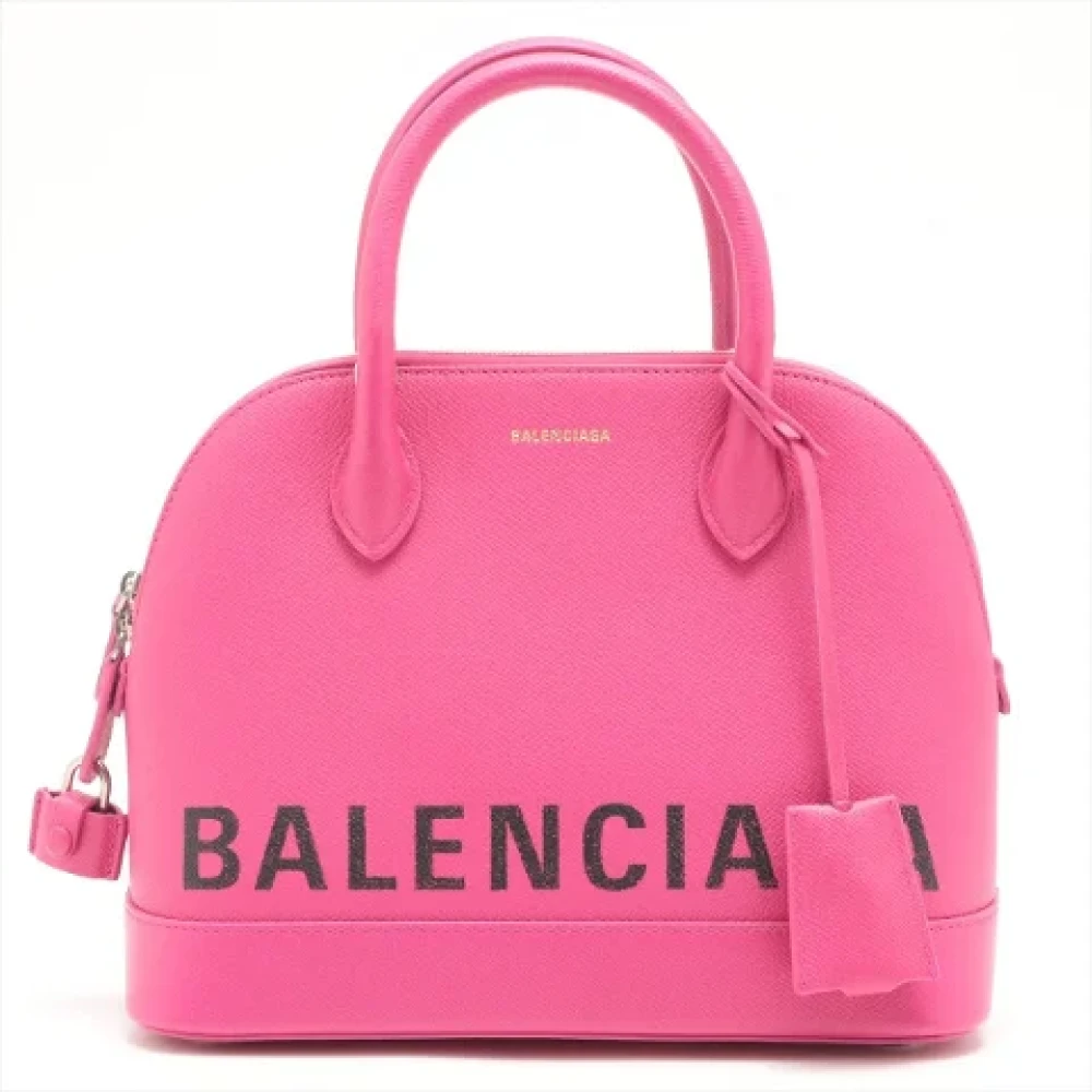 Balenciaga Vintage Pre-owned Leather handbags Pink Dames